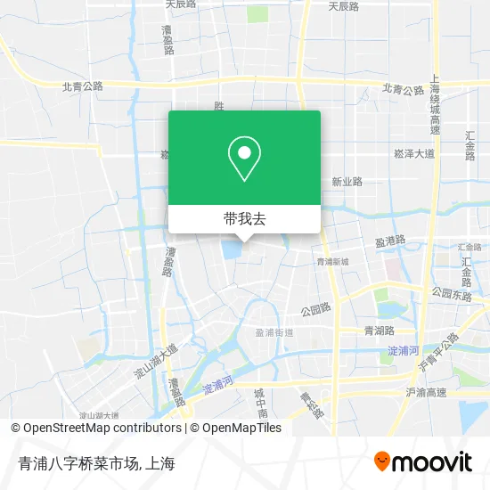 青浦八字桥菜市场地图