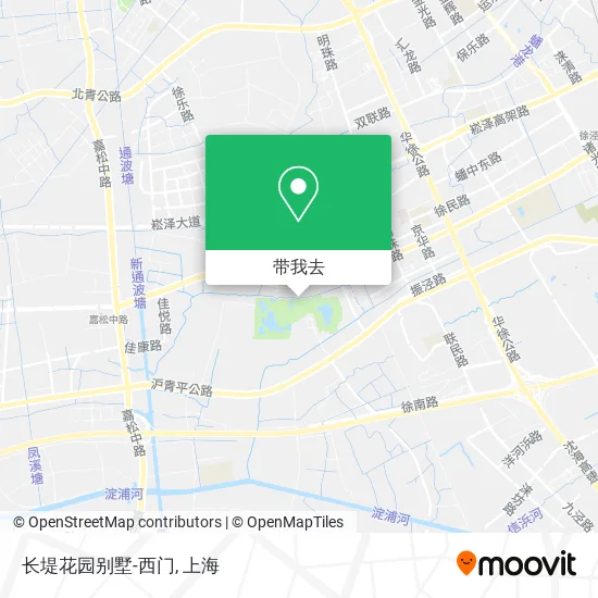 长堤花园别墅-西门地图
