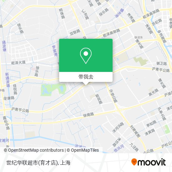 世纪华联超市(育才店)地图