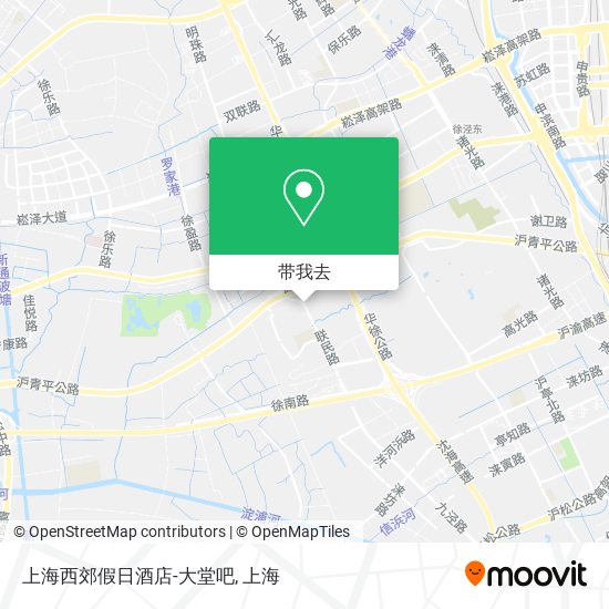 上海西郊假日酒店-大堂吧地图