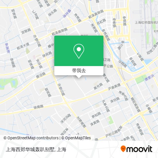 上海西郊华城轰趴别墅地图