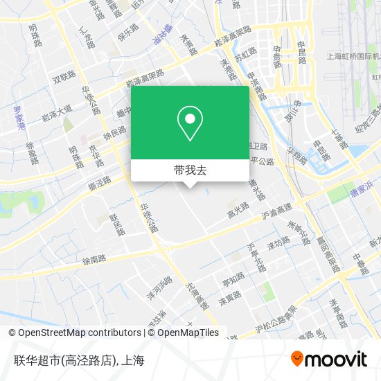 联华超市(高泾路店)地图