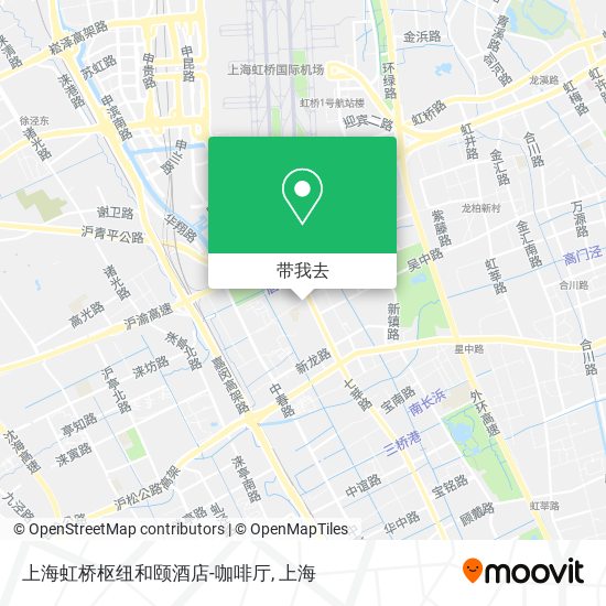 上海虹桥枢纽和颐酒店-咖啡厅地图