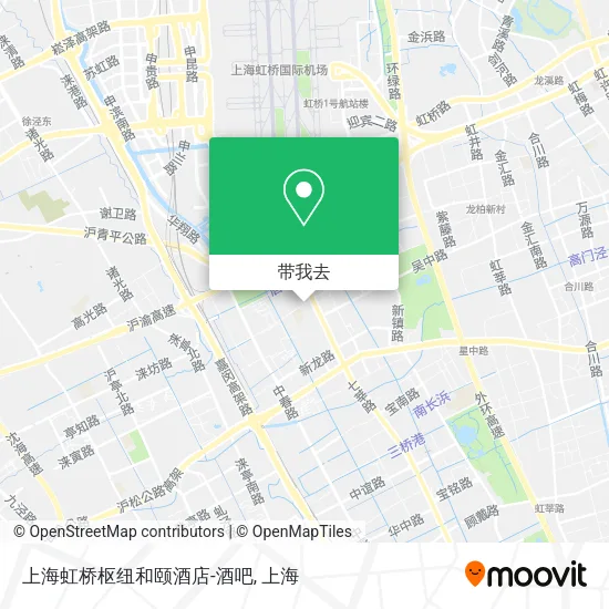 上海虹桥枢纽和颐酒店-酒吧地图