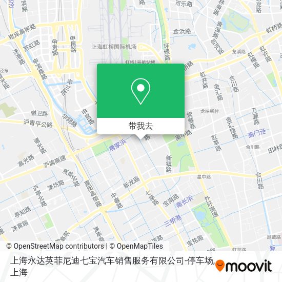 上海永达英菲尼迪七宝汽车销售服务有限公司-停车场地图