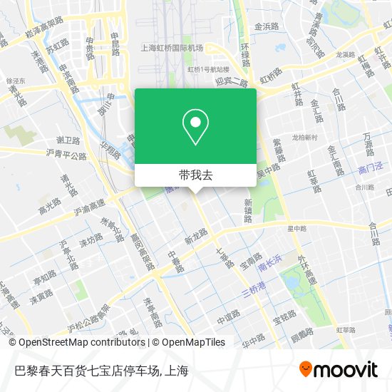 巴黎春天百货七宝店停车场地图