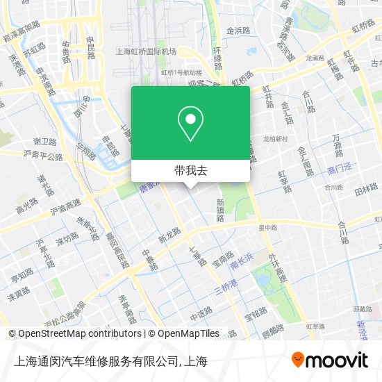 上海通闵汽车维修服务有限公司地图