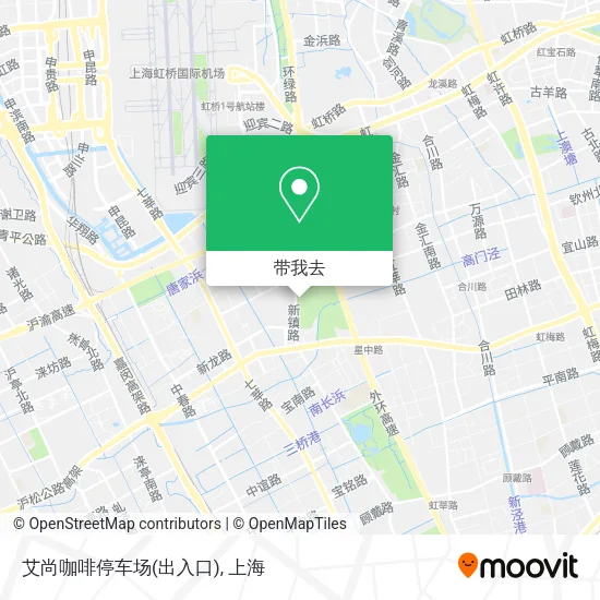 艾尚咖啡停车场(出入口)地图