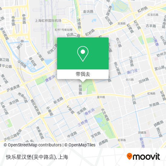 快乐星汉堡(吴中路店)地图