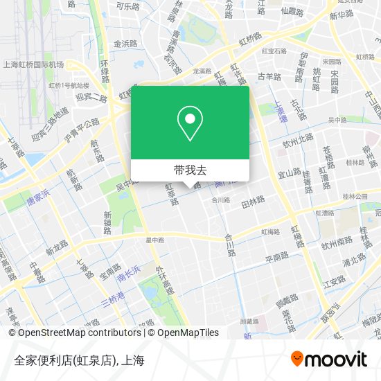 全家便利店(虹泉店)地图