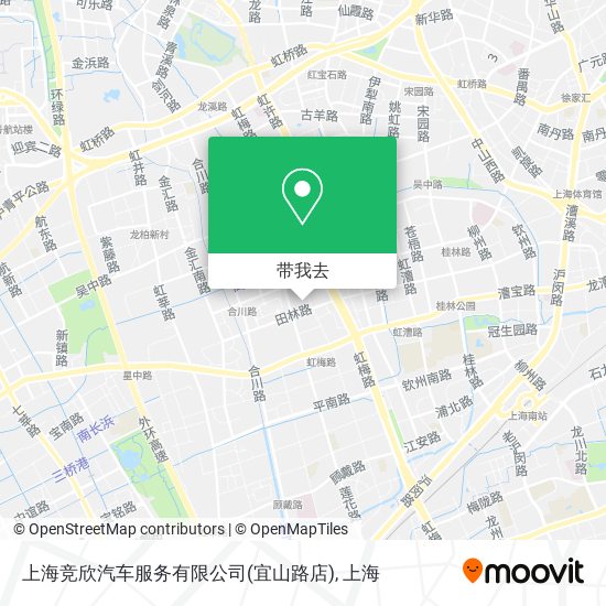 上海竞欣汽车服务有限公司(宜山路店)地图