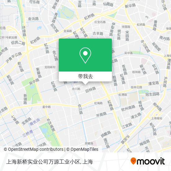 上海新桥实业公司万源工业小区地图