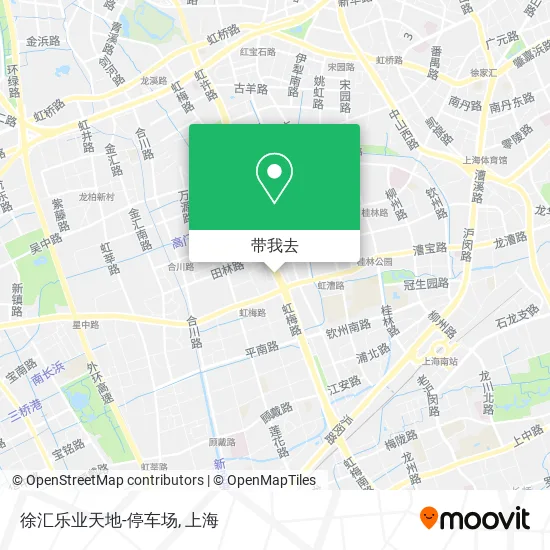 徐汇乐业天地-停车场地图