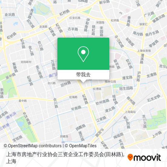 上海市房地产行业协会三资企业工作委员会(田林路)地图