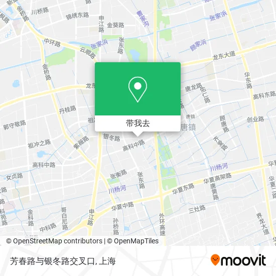 芳春路与银冬路交叉口地图