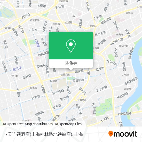 7天连锁酒店(上海桂林路地铁站店)地图