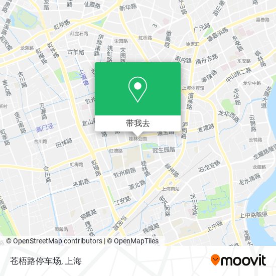 苍梧路停车场地图