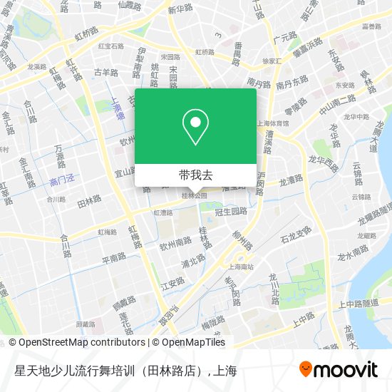 星天地少儿流行舞培训（田林路店）地图