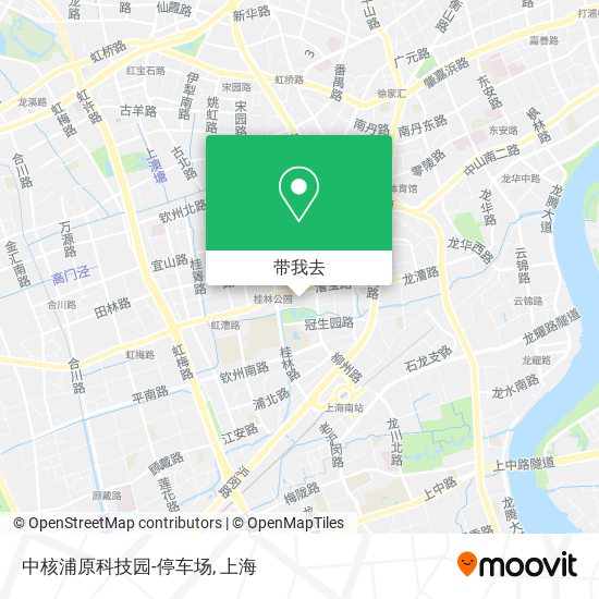 中核浦原科技园-停车场地图