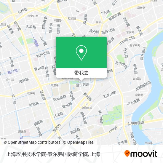 上海应用技术学院-泰尔弗国际商学院地图