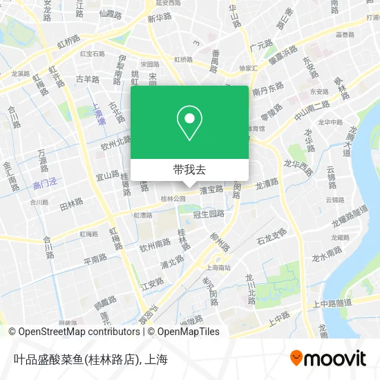 叶品盛酸菜鱼(桂林路店)地图