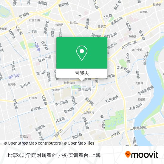 上海戏剧学院附属舞蹈学校-实训舞台地图