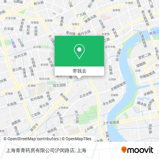 上海青青药房有限公司沪闵路店地图