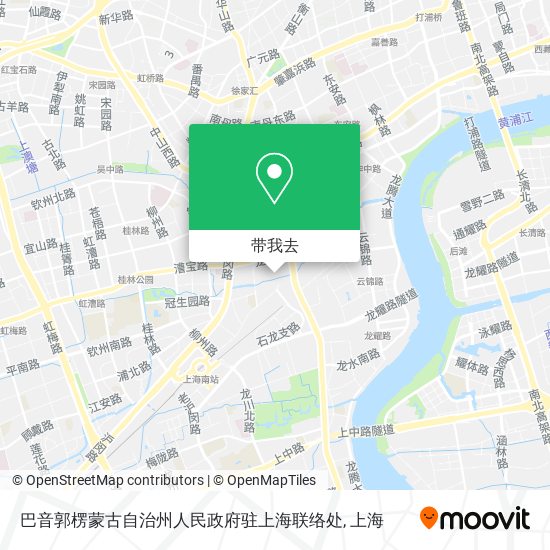 巴音郭楞蒙古自治州人民政府驻上海联络处地图