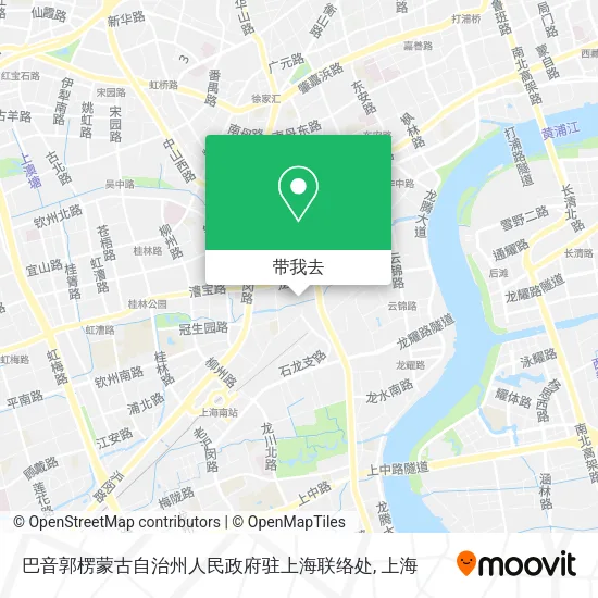 巴音郭楞蒙古自治州人民政府驻上海联络处地图