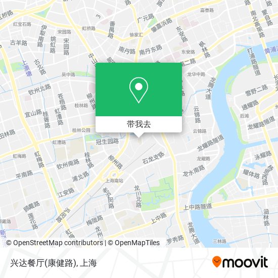 兴达餐厅(康健路)地图