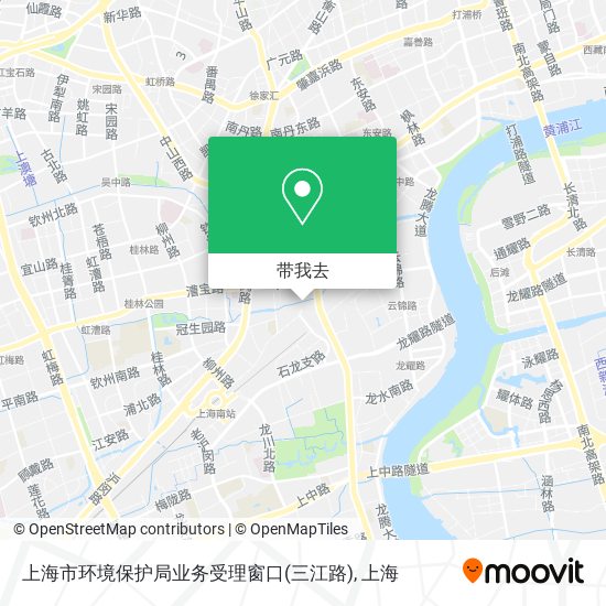 上海市环境保护局业务受理窗口(三江路)地图