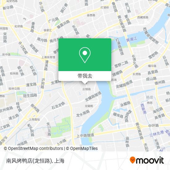 南风烤鸭店(龙恒路)地图