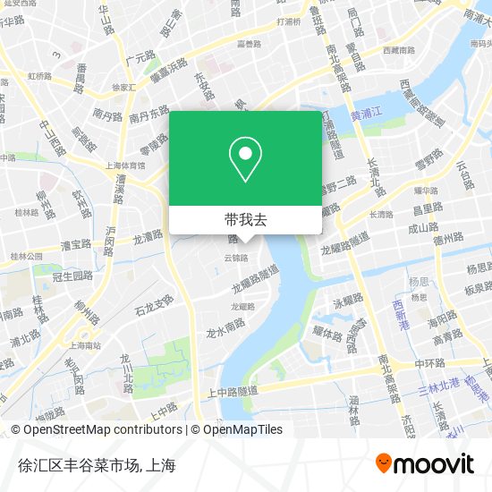 徐汇区丰谷菜市场地图