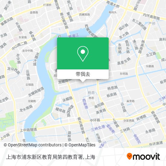 上海市浦东新区教育局第四教育署地图