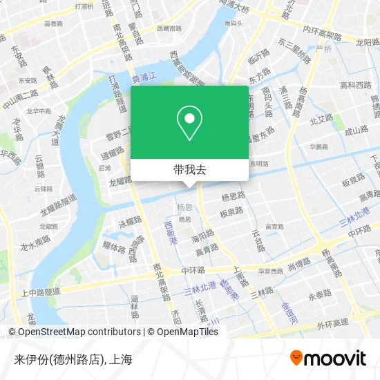 来伊份(德州路店)地图