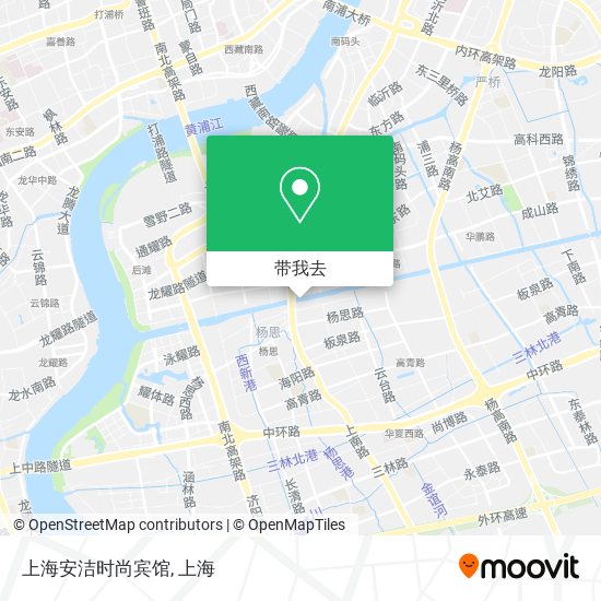 上海安洁时尚宾馆地图