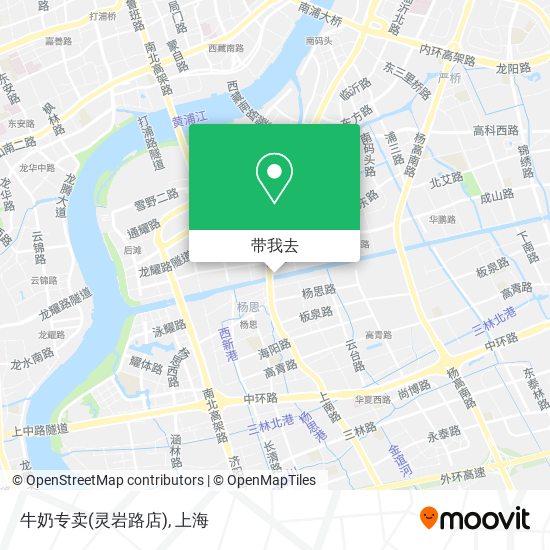 牛奶专卖(灵岩路店)地图