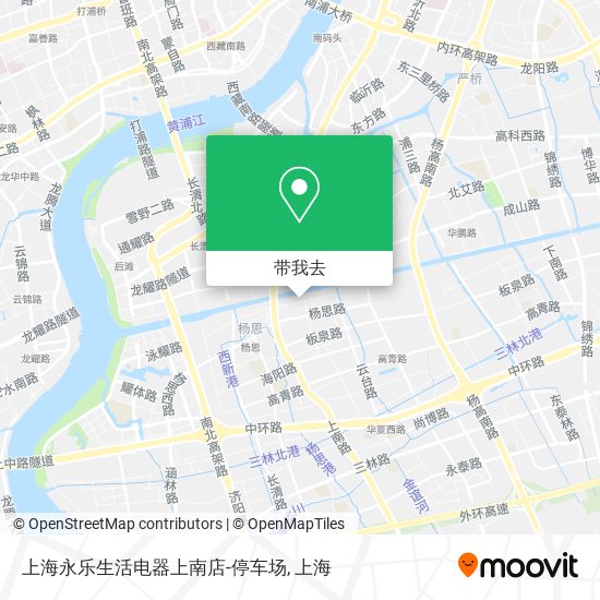 上海永乐生活电器上南店-停车场地图