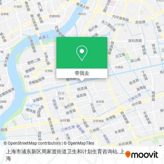 上海市浦东新区周家渡街道卫生和计划生育咨询站地图