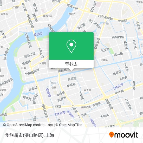 华联超市(洪山路店)地图
