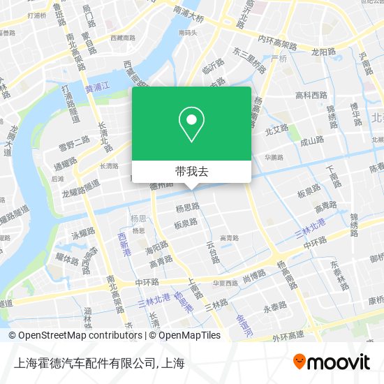 上海霍德汽车配件有限公司地图