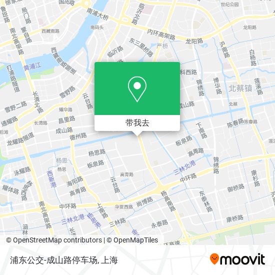 浦东公交-成山路停车场地图