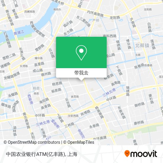 中国农业银行ATM(亿丰路)地图