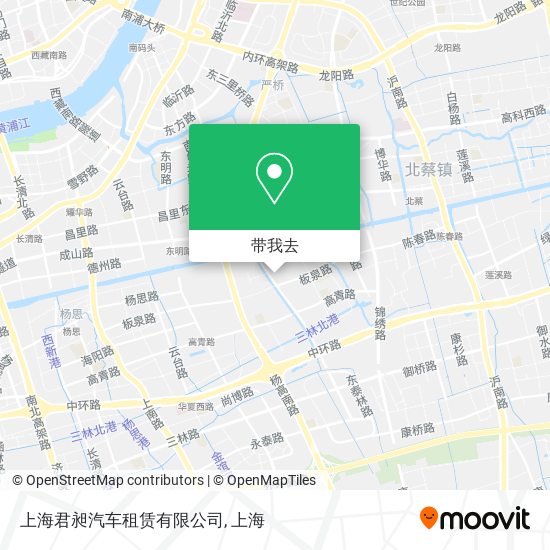 上海君昶汽车租赁有限公司地图