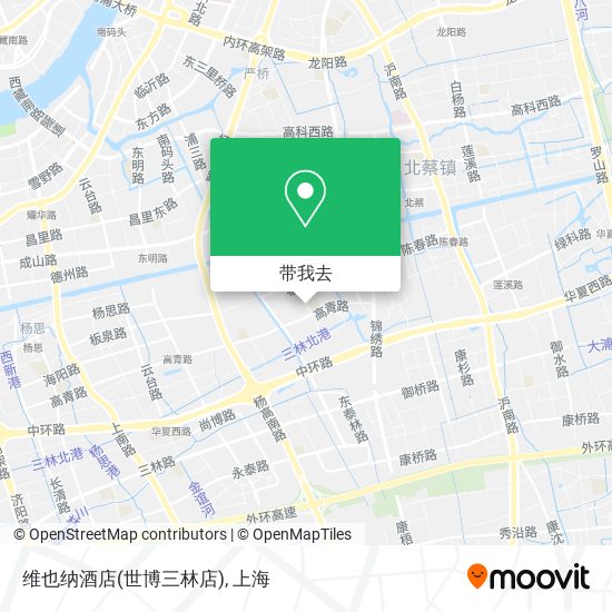 维也纳酒店(世博三林店)地图