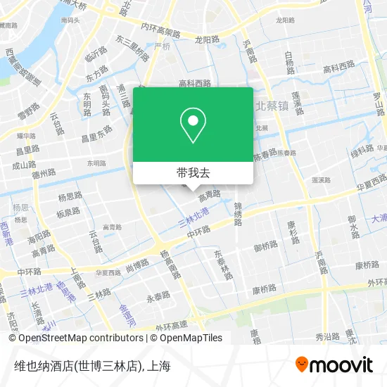 维也纳酒店(世博三林店)地图