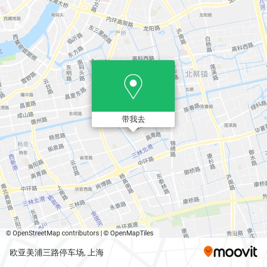 欧亚美浦三路停车场地图