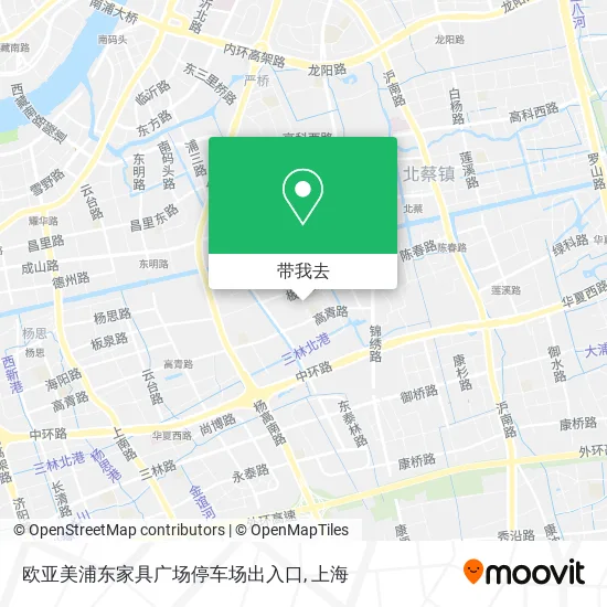 欧亚美浦东家具广场停车场出入口地图
