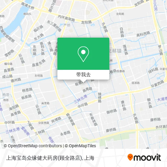 上海宝岛众缘健大药房(顾全路店)地图