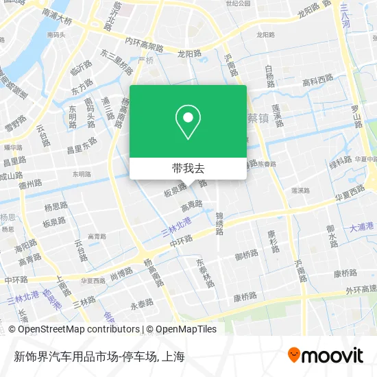 新饰界汽车用品市场-停车场地图